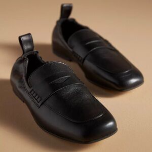 ALOHAS Milada Black Leather Slip-On Penny Loafers Women’s Size EU 39